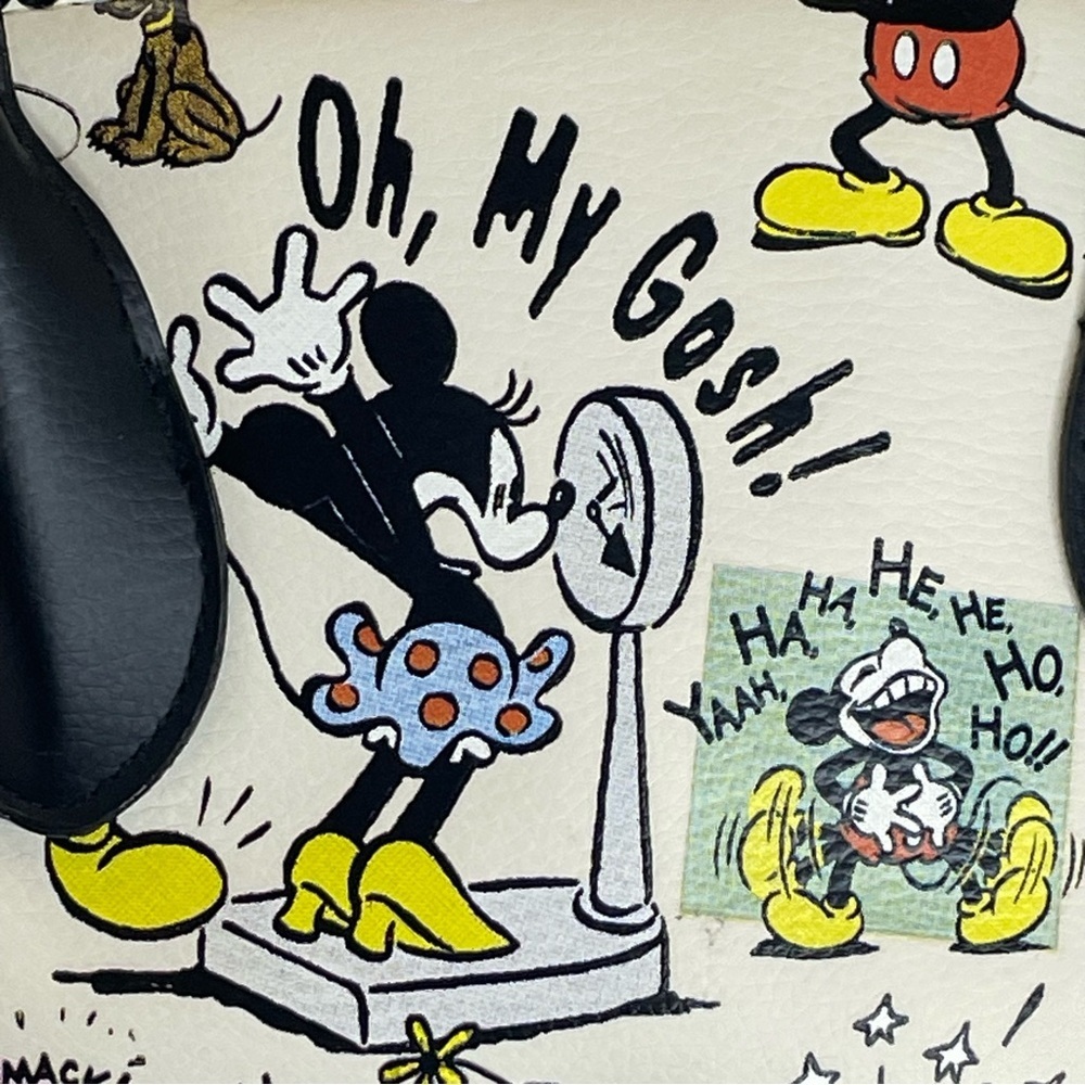 Disney Mickey Mouse Comic Print Handbag Shoulder bag. Used. Rare. - Picture 4 of 14